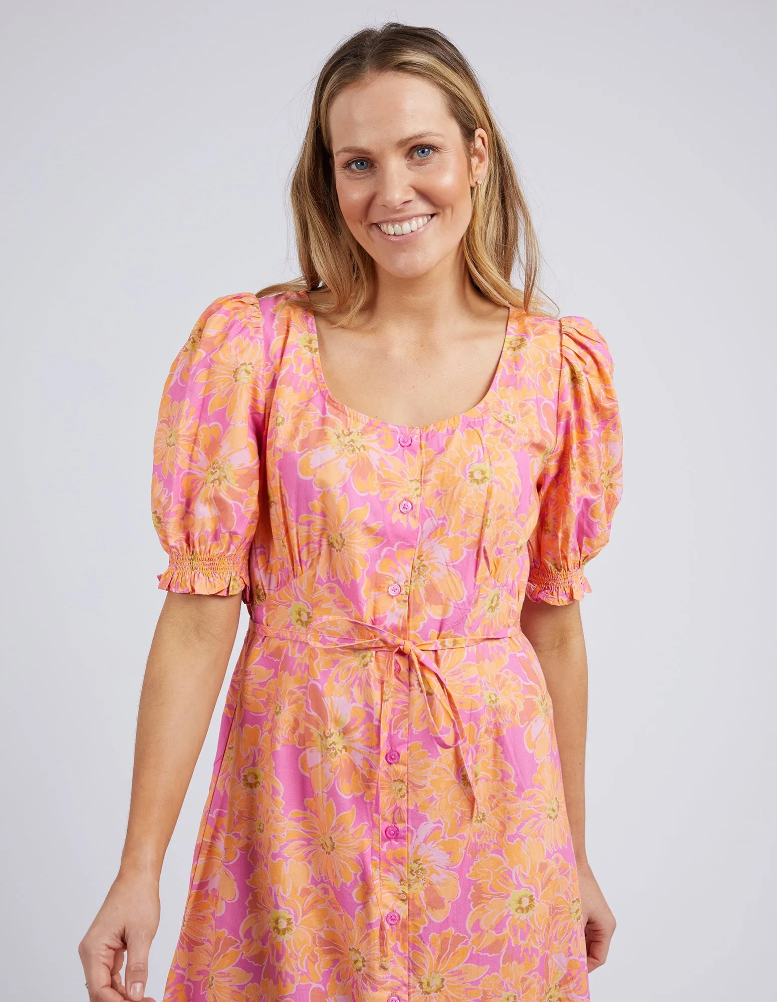 Elm Fuchsia Floral Dress - Fuchsia Floral Print