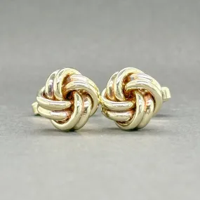 Estate 14K Y Gold Lovers Knot Cufflinks