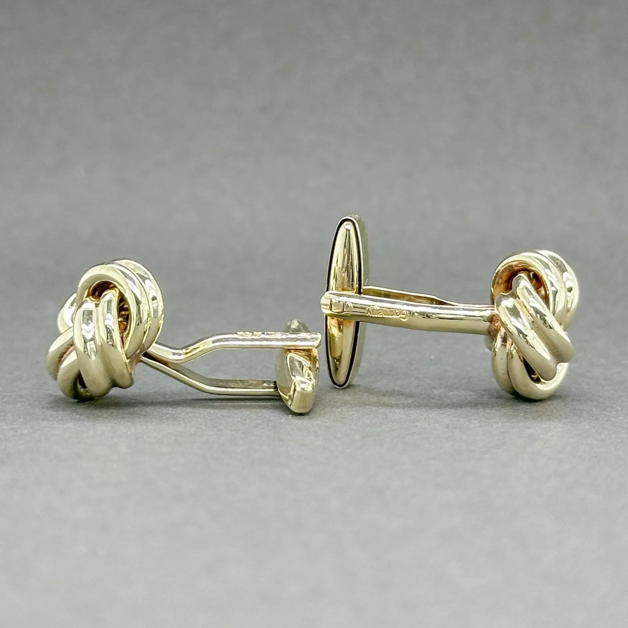 Estate 14K Y Gold Lovers Knot Cufflinks