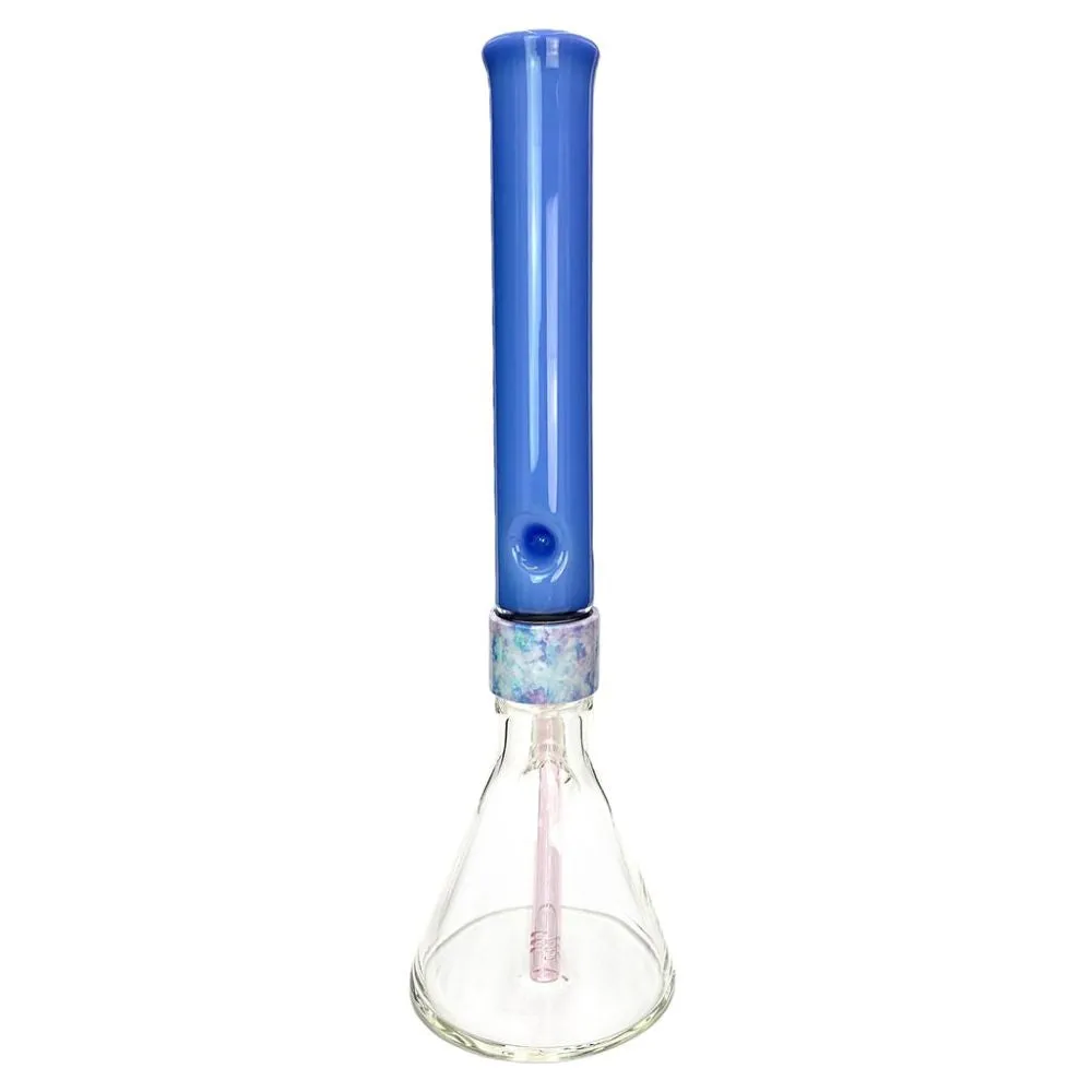 Halo Tie Dye Bong Beaker Base Single Stack