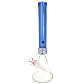 Halo Tie Dye Bong Beaker Base Single Stack