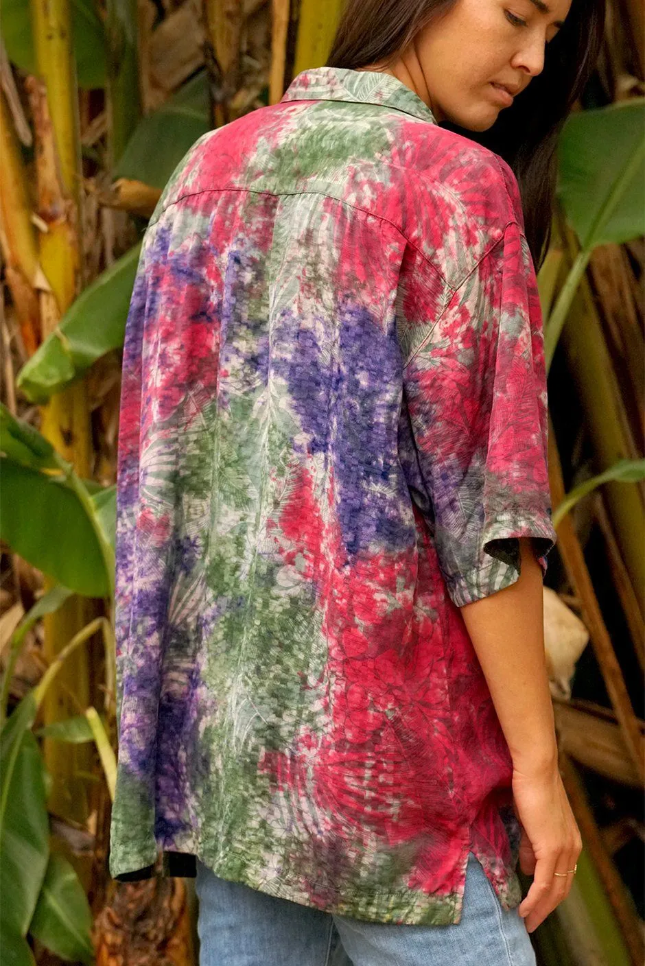 Hawaiian Kai Shirt // Tropic Punch Tie Dye