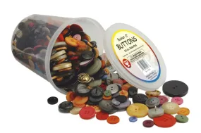 Hygloss Products Bucket O`Buttons, 16 Oz Assorted