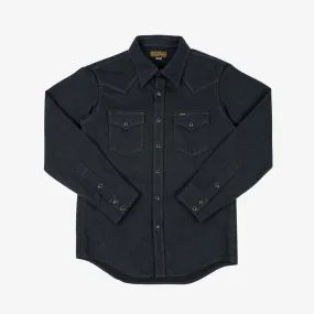 Iron Heart - IHSH-367-BLK - 10oz Mock Twist Twill Western Shirt - Black