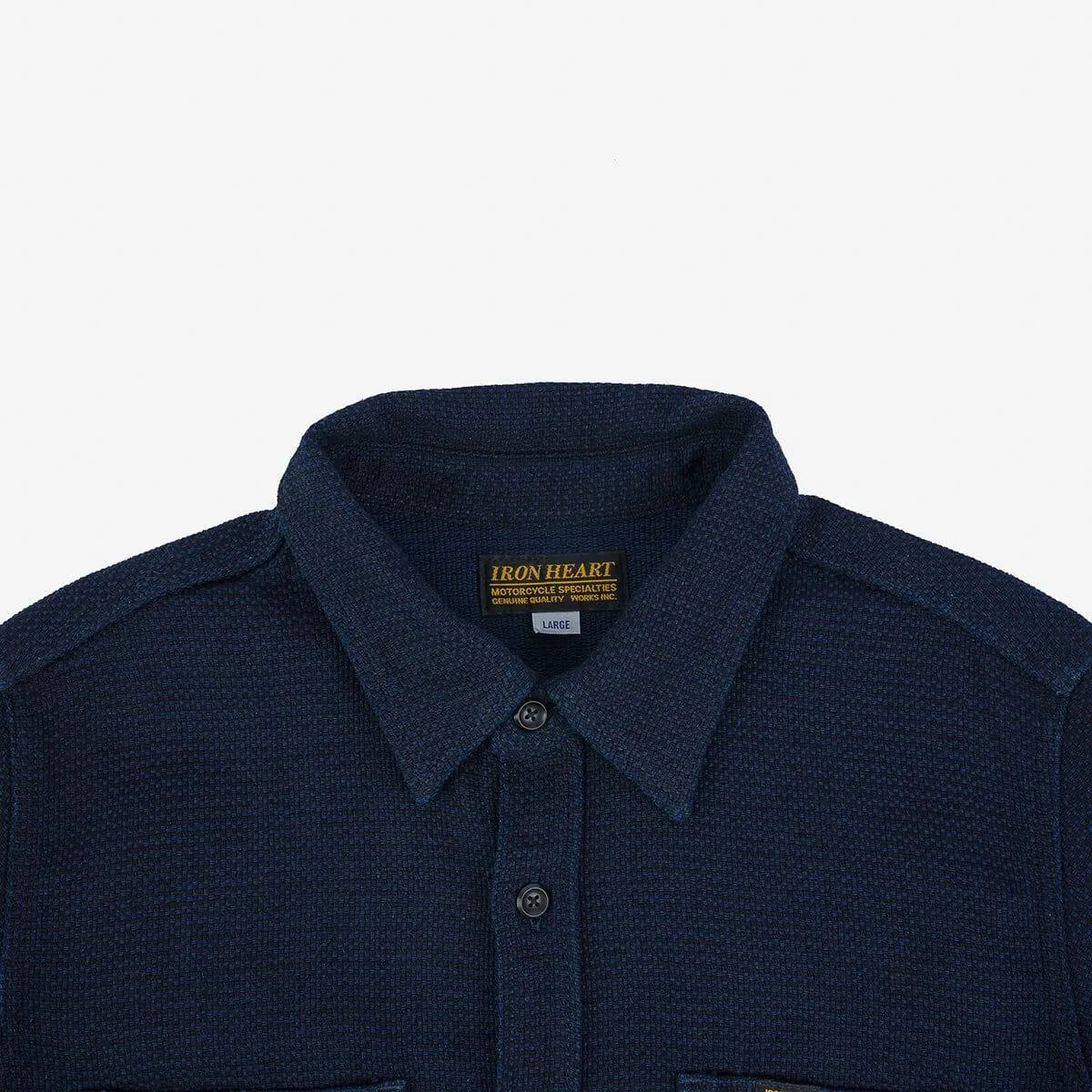 Iron Heart - IHSH-380-IND - 12oz Dobby Cloth Work Shirt - Indigo