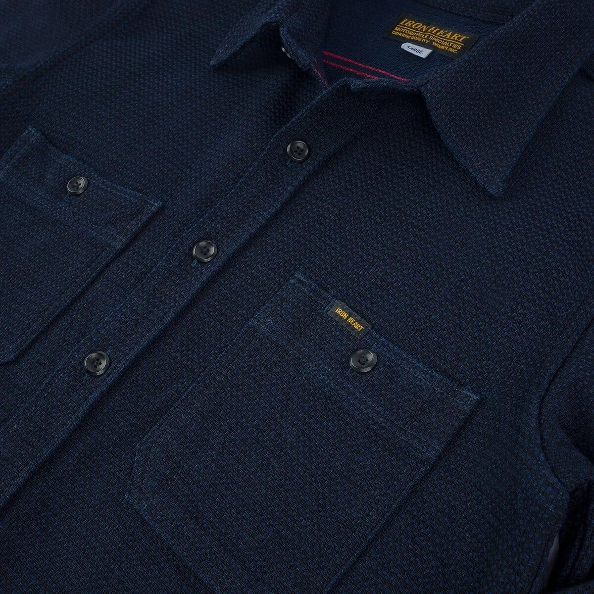 Iron Heart - IHSH-380-IND - 12oz Dobby Cloth Work Shirt - Indigo