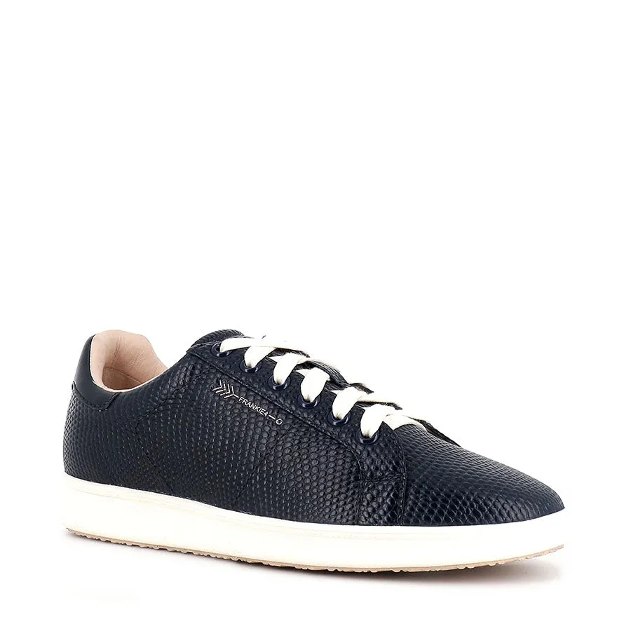 JACKIE III - NAVY CROC LEATHER