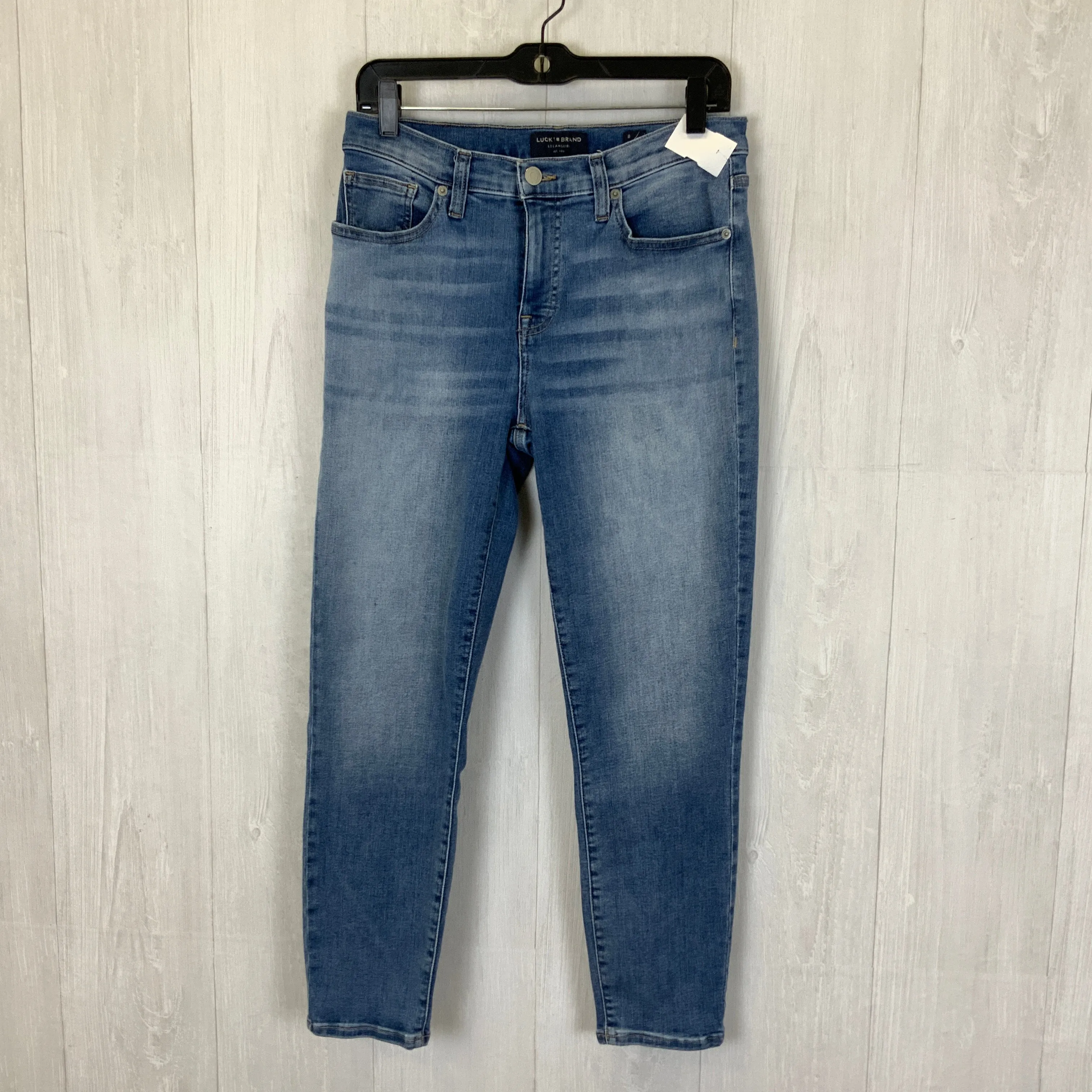 Jeans Skinny By Lucky Brand In Blue Denim, Size: 8