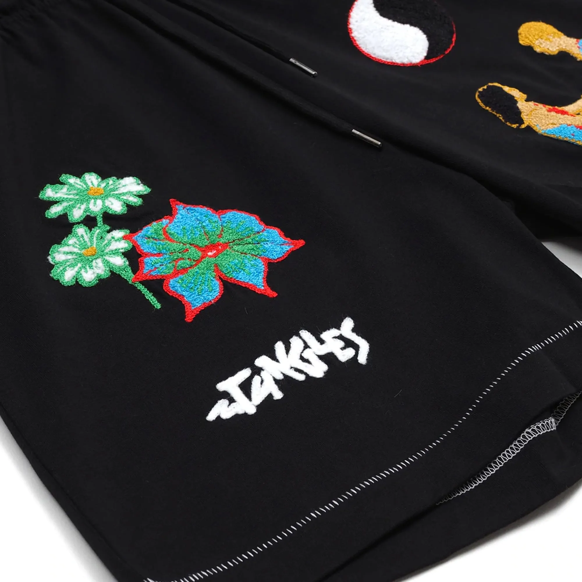 Jungles Mens Connection Chenille Embroidered Shorts