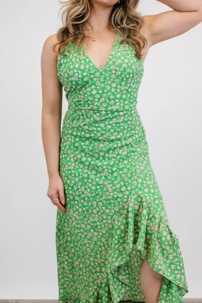 Just My Luck Floral Maxi Dress