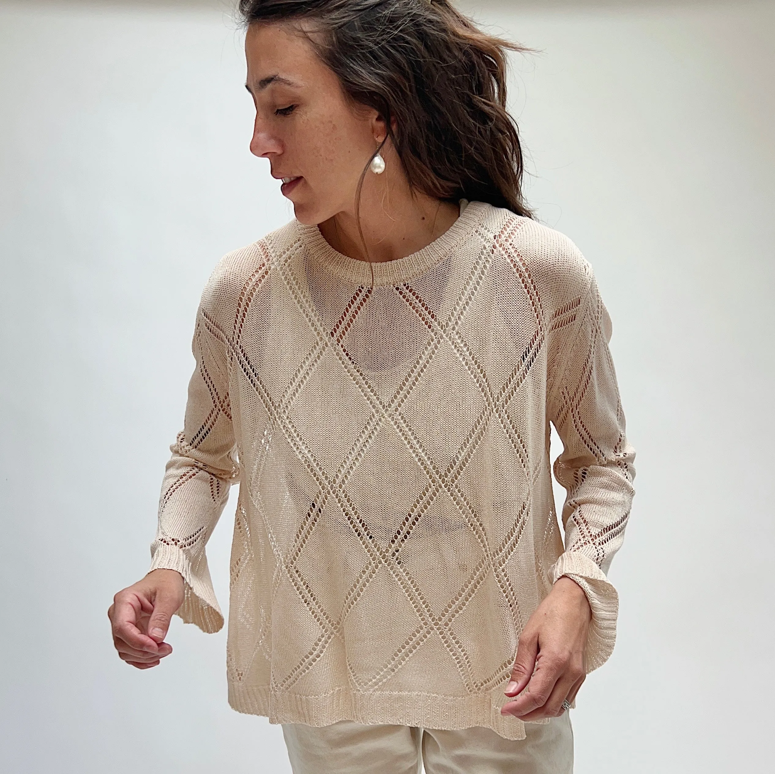 Kerisma | Yaya Linen Blend Top in Sake