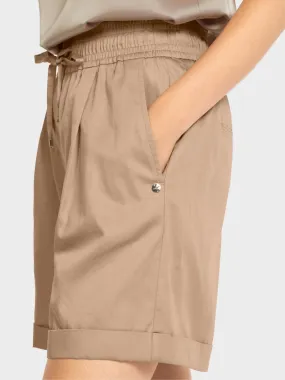 KHAKI JOGGER SHORTS