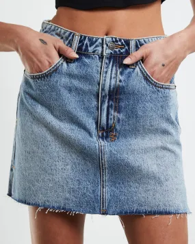 Ksubi - Model Mini Haven Splits - Washed Indigo