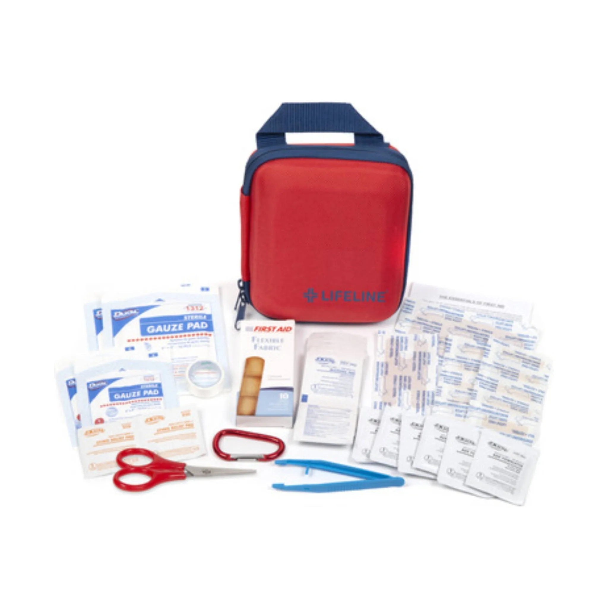 Lifeline Medium Hard Shell Foam First Aid Kit -Red/Blue