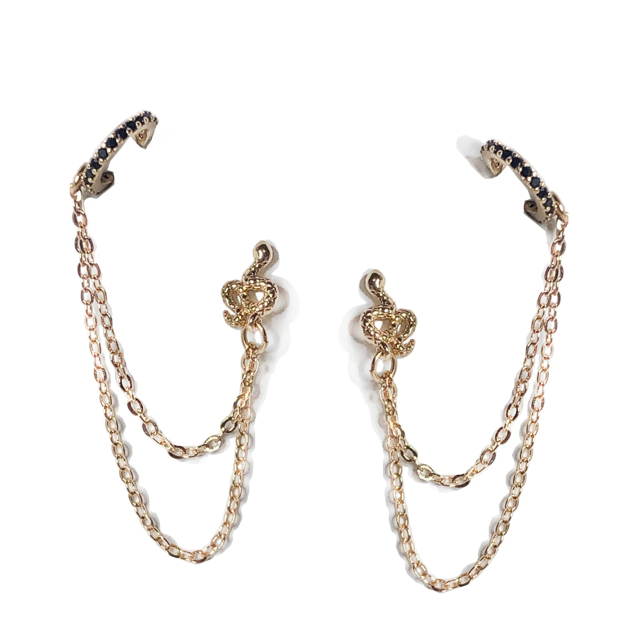 Lilith Snake earrings with Cuff