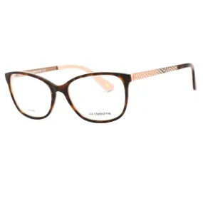 Liz Claiborne L 647 Eyeglasses Havana Peach/Clear demo lens