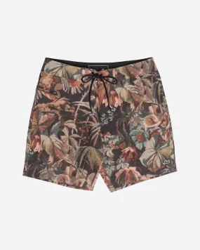 Lost Mens Highline 18" Boardshorts - Deep Jungle Black