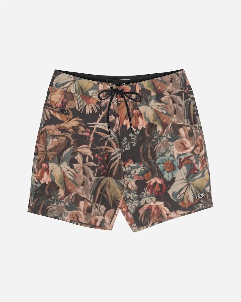 Lost Mens Highline 18" Boardshorts - Deep Jungle Black