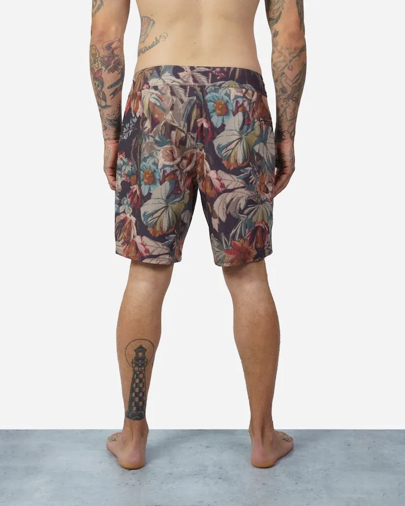 Lost Mens Highline 18" Boardshorts - Deep Jungle Black