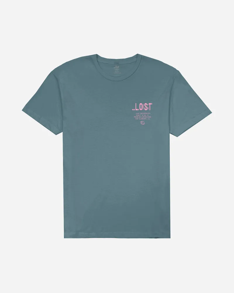 Lost Mens Jitter T-Shirt - Dusty Teal