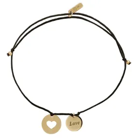 Love Charm Bracelet in Solid Yellow Gold