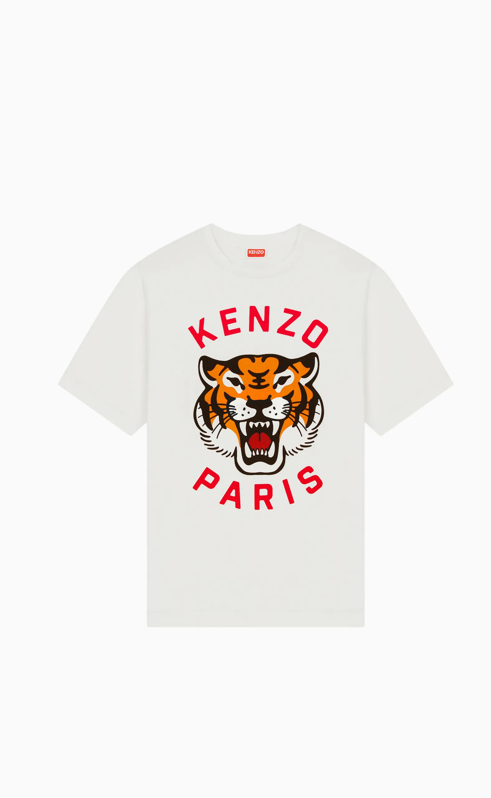 LUCKY TIGER OVERSIZE MIDNIGHT OFF WHITE T-SHIRT