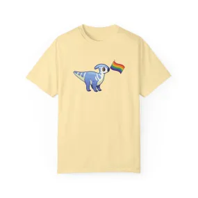 Lucky with a Pride Flag - T-Shirt