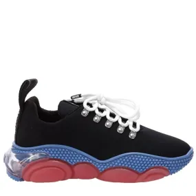 Lycra Bubble Teddy Sneaker In Black/Multi