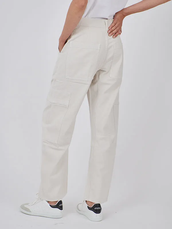 Marcelle Low Slung Cargo in Oyster