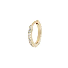 MBF Diamond Huggie 8mm, 14k Gold