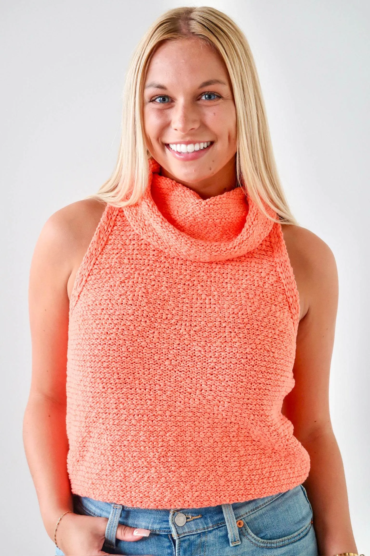 Mock Neck Sweater Tank