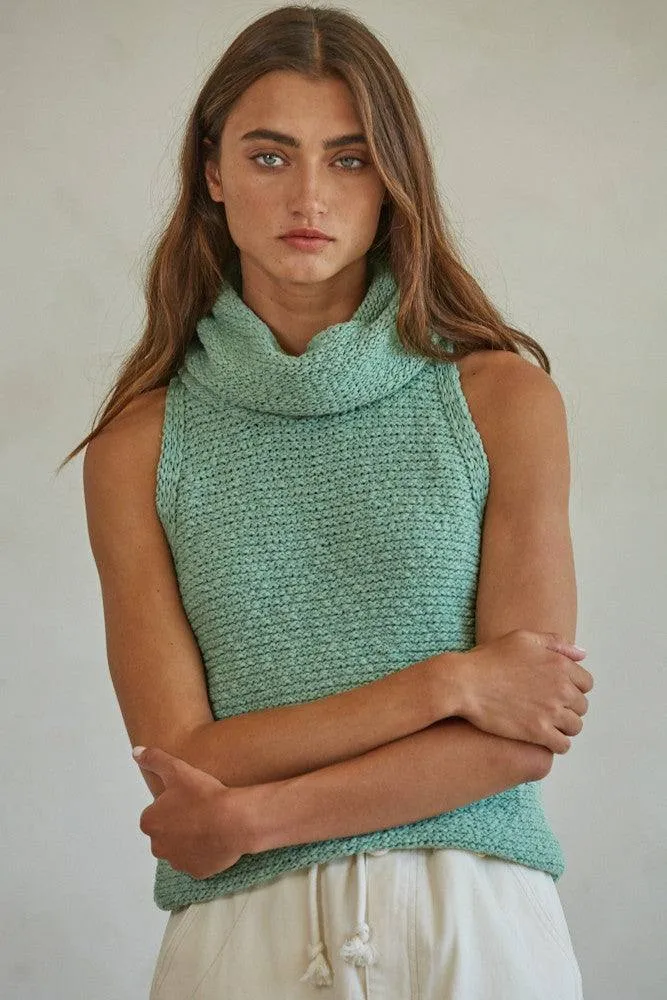 Mock Neck Sweater Tank