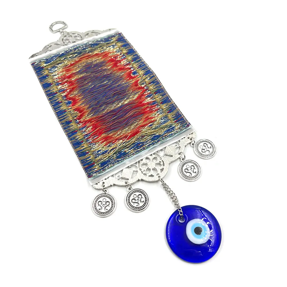 Muslim Wall Hanging Tapestry Turkish Blue Evil Eye Amulet Wall Decor Home Ornament Islamic Decorations Evil Eye Protection Lucky Wall Art