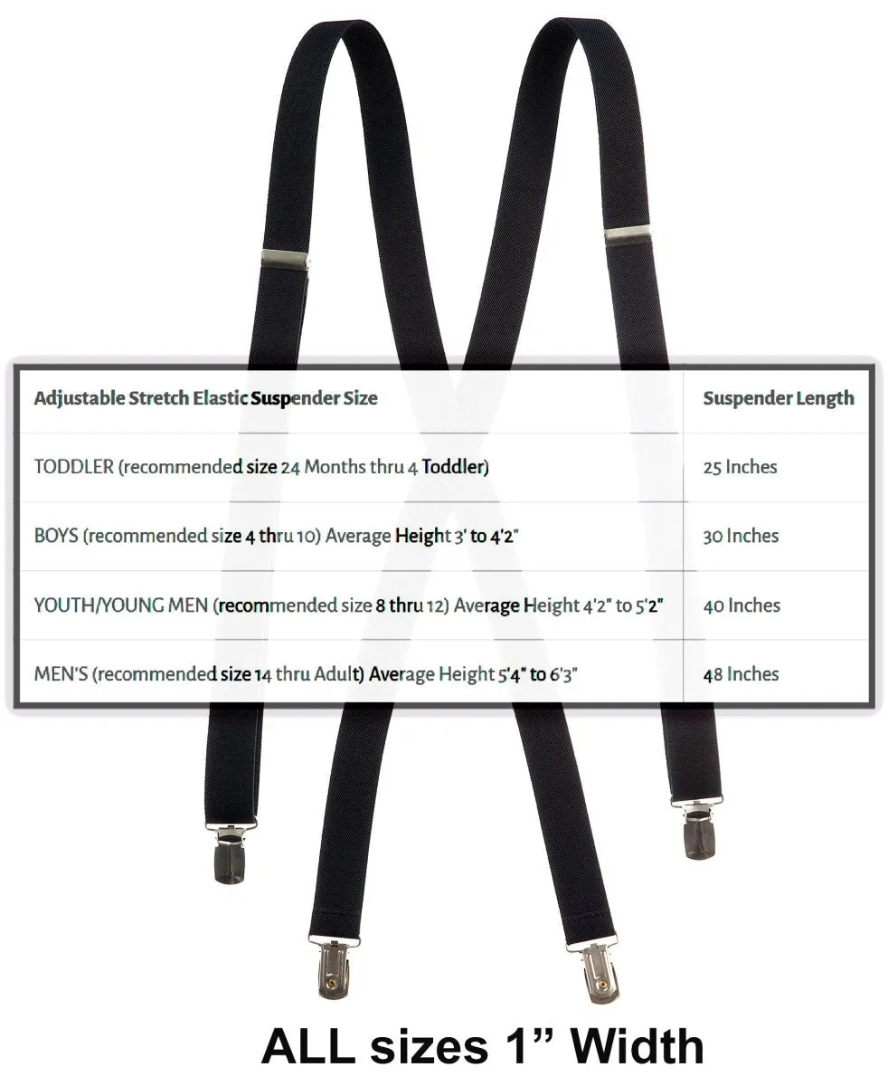 Neck Tie and Adjustable Stretch Suspender Set