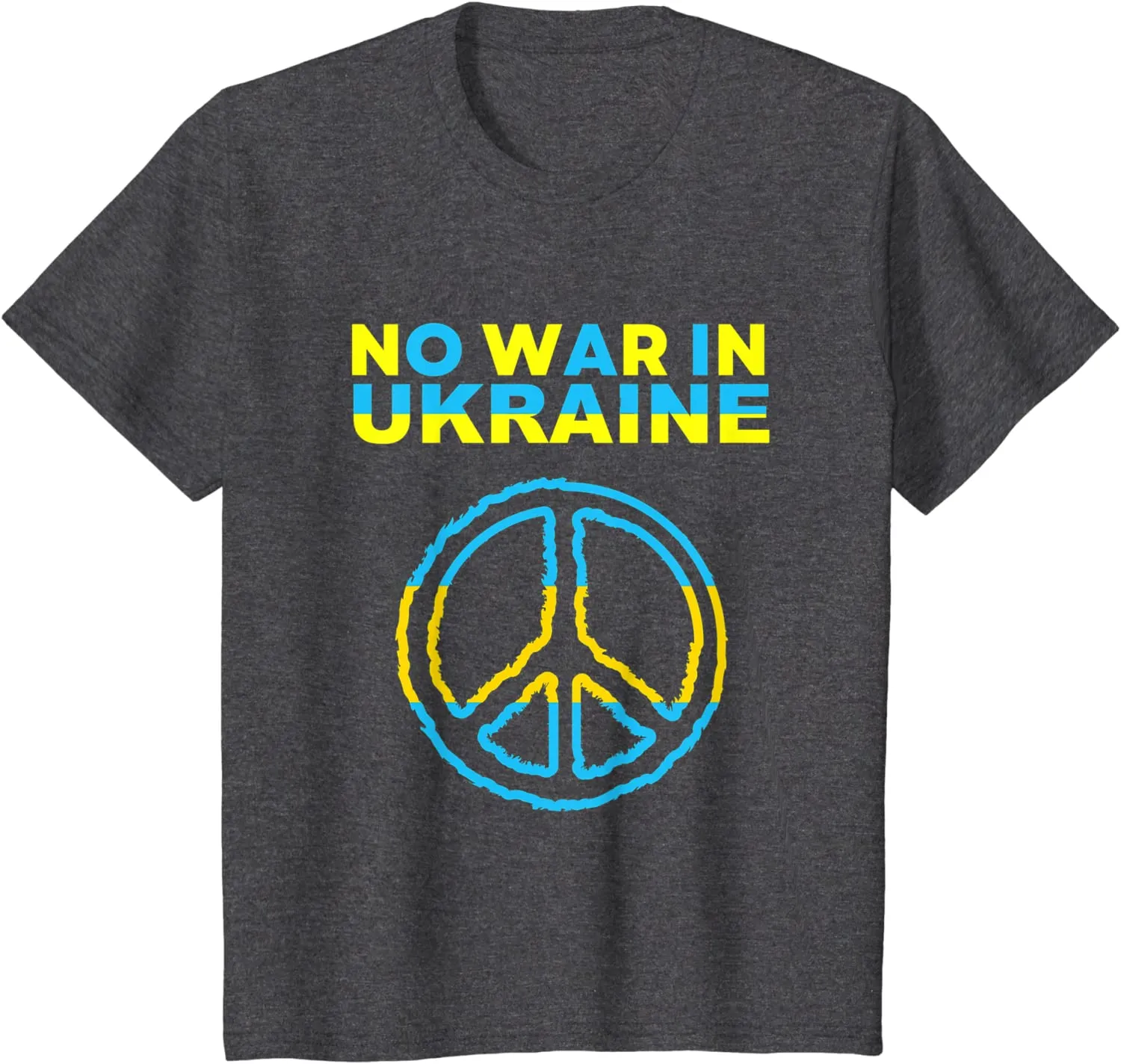 No War In Ukraine Support American Ukrainian Flag T-Shirt