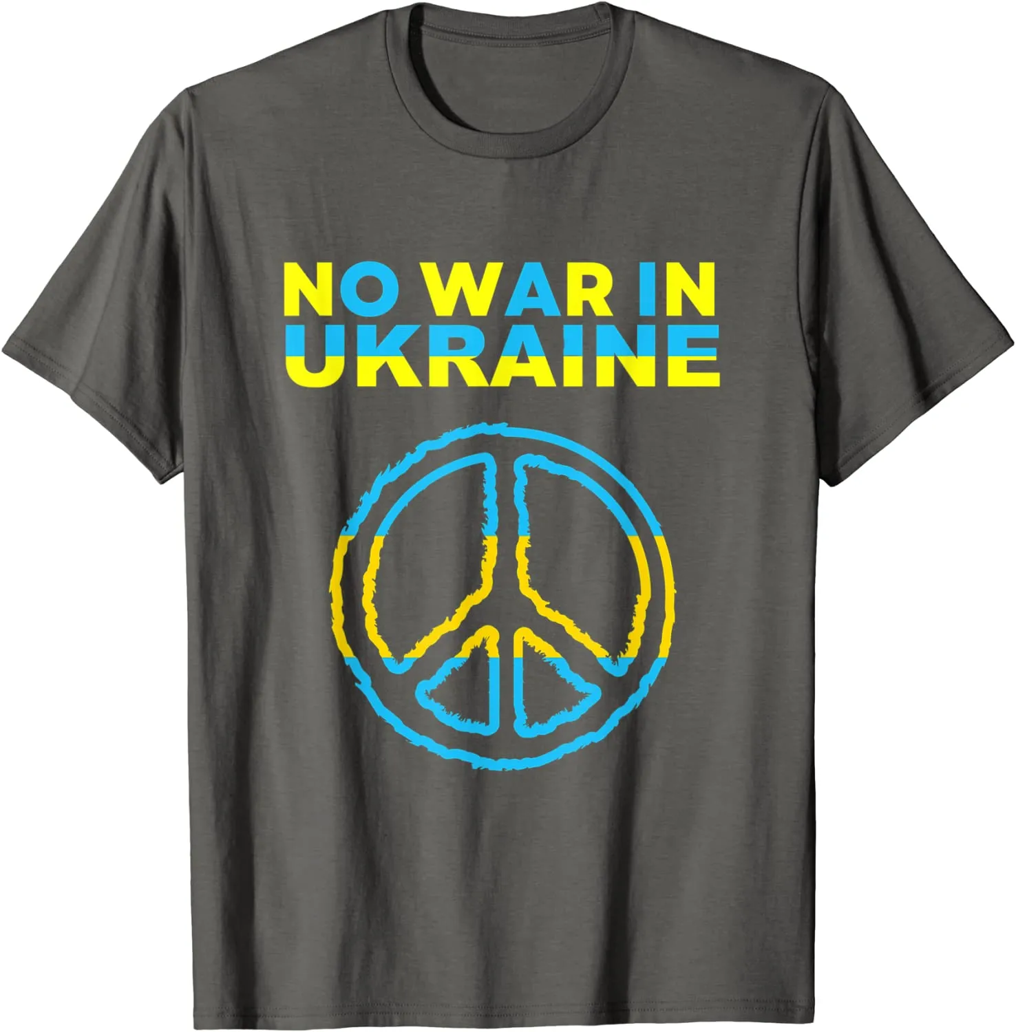 No War In Ukraine Support American Ukrainian Flag T-Shirt