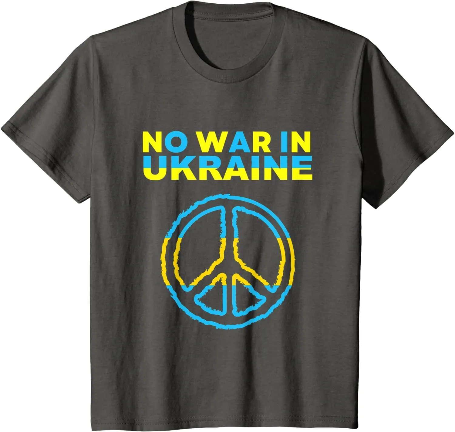 No War In Ukraine Support American Ukrainian Flag T-Shirt