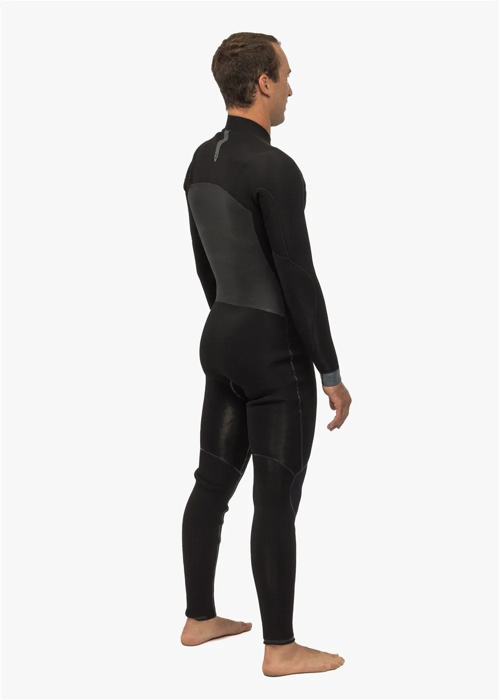 North Seas 4-3 Full Chest Zip Wetsuit, BLK