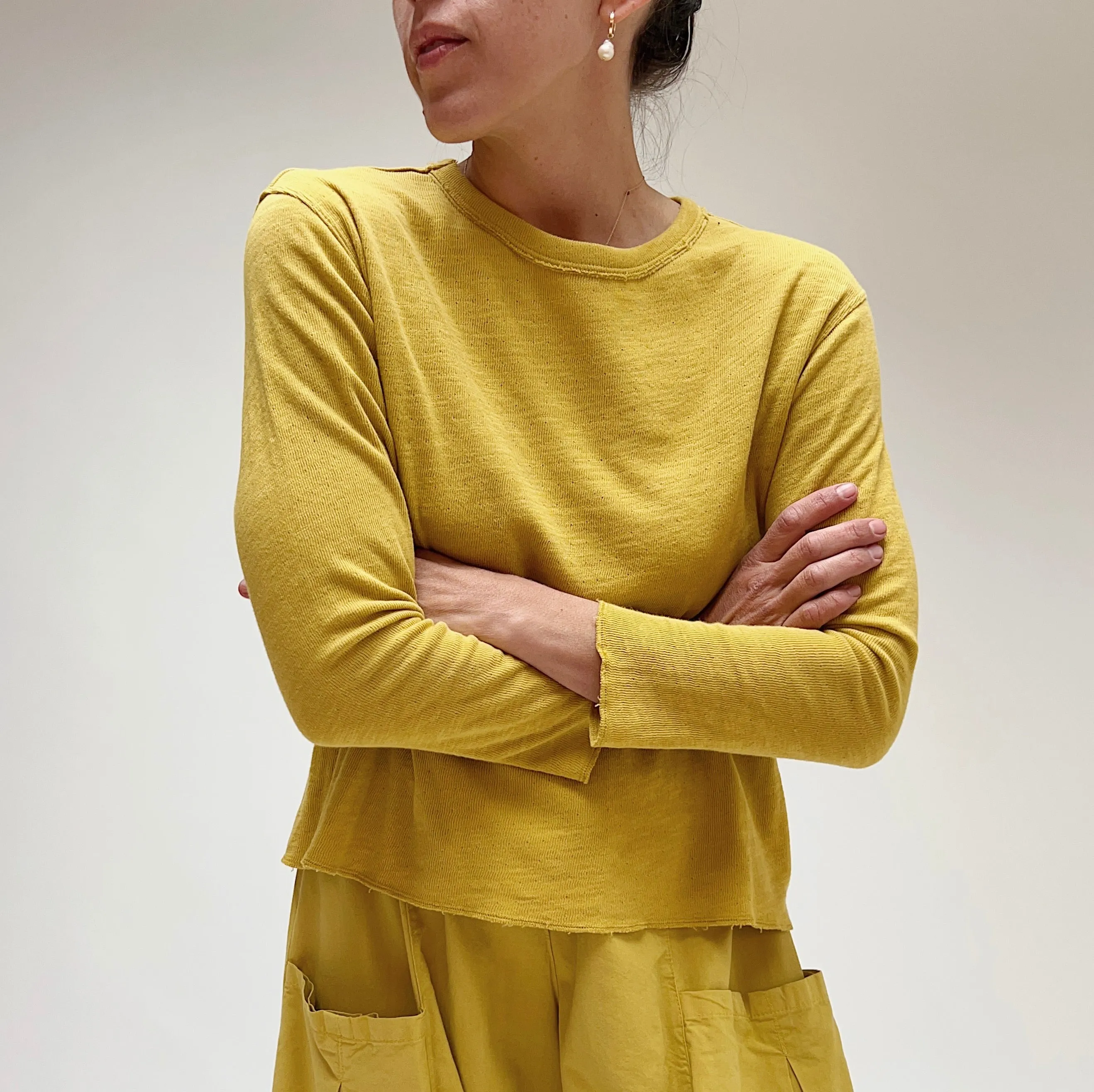 North Star Base | Double Cotton Layer Top in Goldenrod