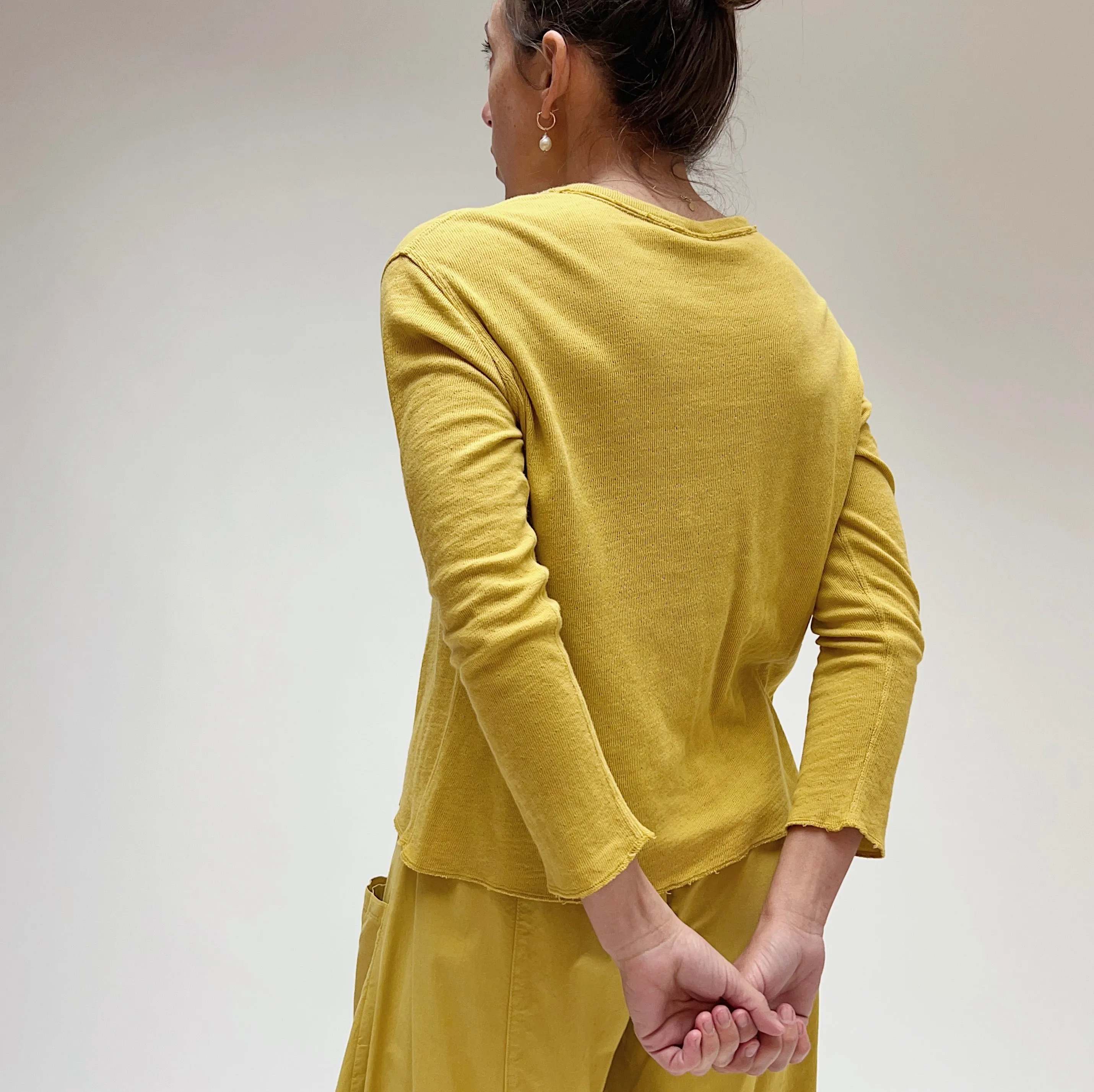 North Star Base | Double Cotton Layer Top in Goldenrod