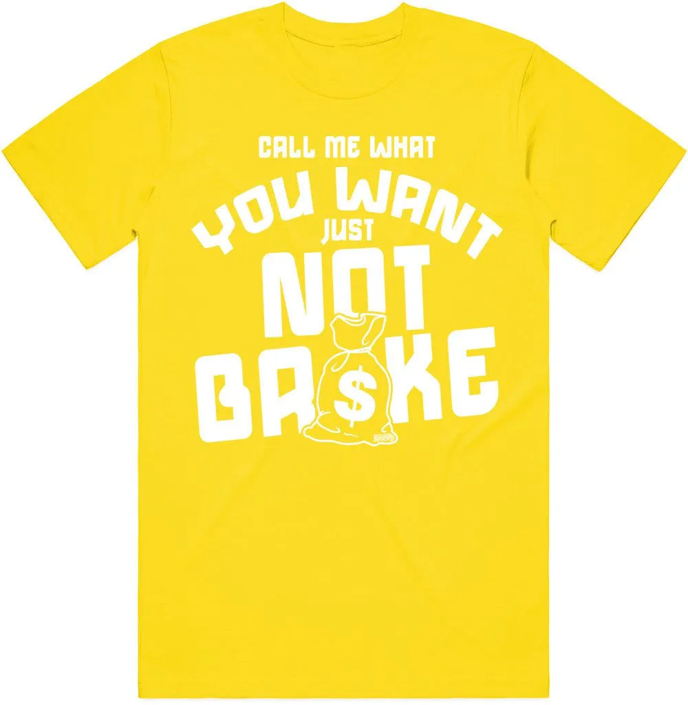 NOT BROKE : Yellow Sneaker Tees Shirt (white ink)