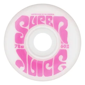 OJ Wheels Super Juice White/Pink Cruiser 60mm 78a