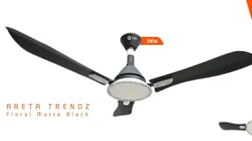 Orient ARETA Trendz Decorative Ceiling Fan (Floral Matt Black)