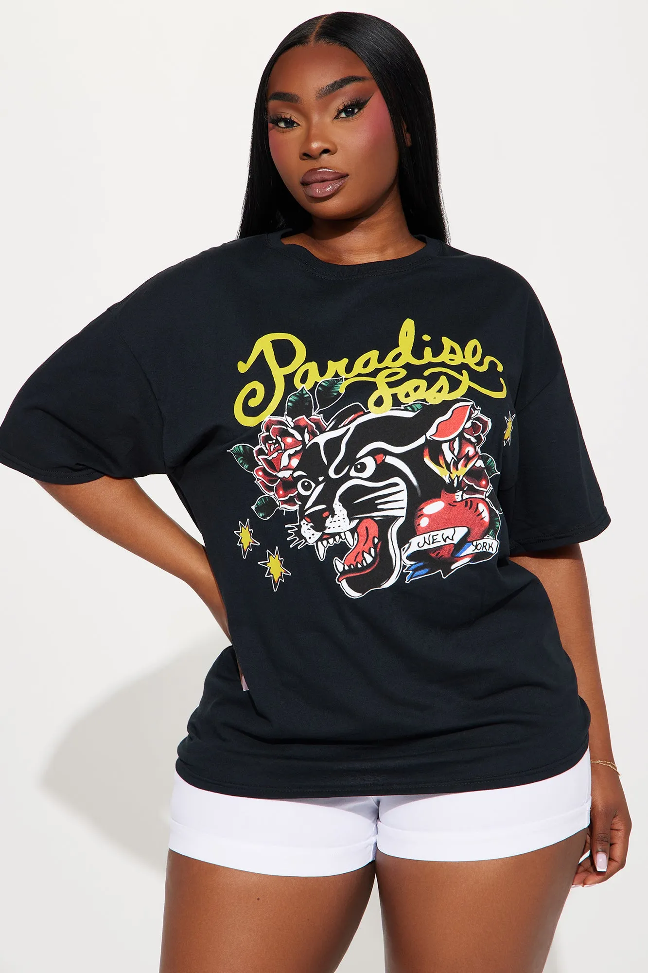 Panther Paradise Lost Graphic Tee - Black