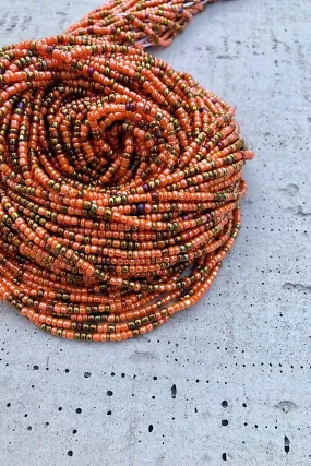 Peach and Bronze Waist Beads