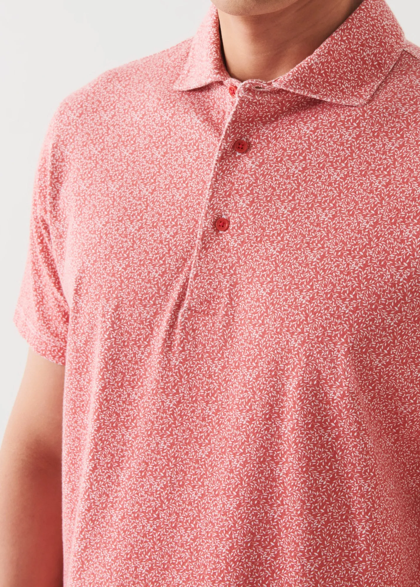 PIMA COTTON STRETCH PRINTED POLO