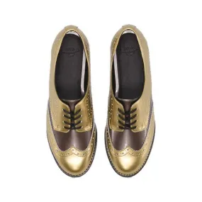 Polina Gold Pewter Spectra Patent Shoe