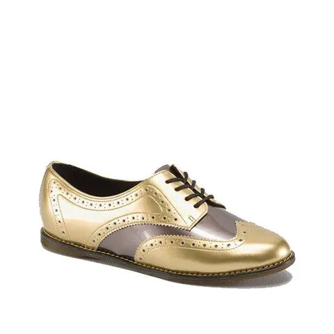 Polina Gold Pewter Spectra Patent Shoe