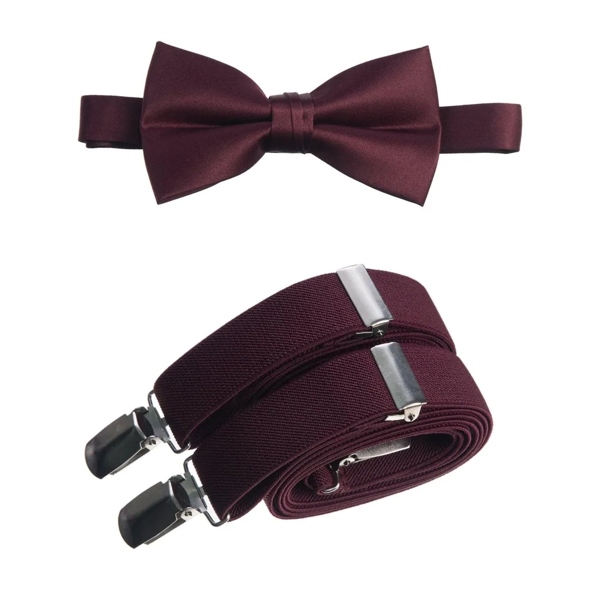 Pre-tied Bow Tie and Adjustable Stretch Suspender Sets