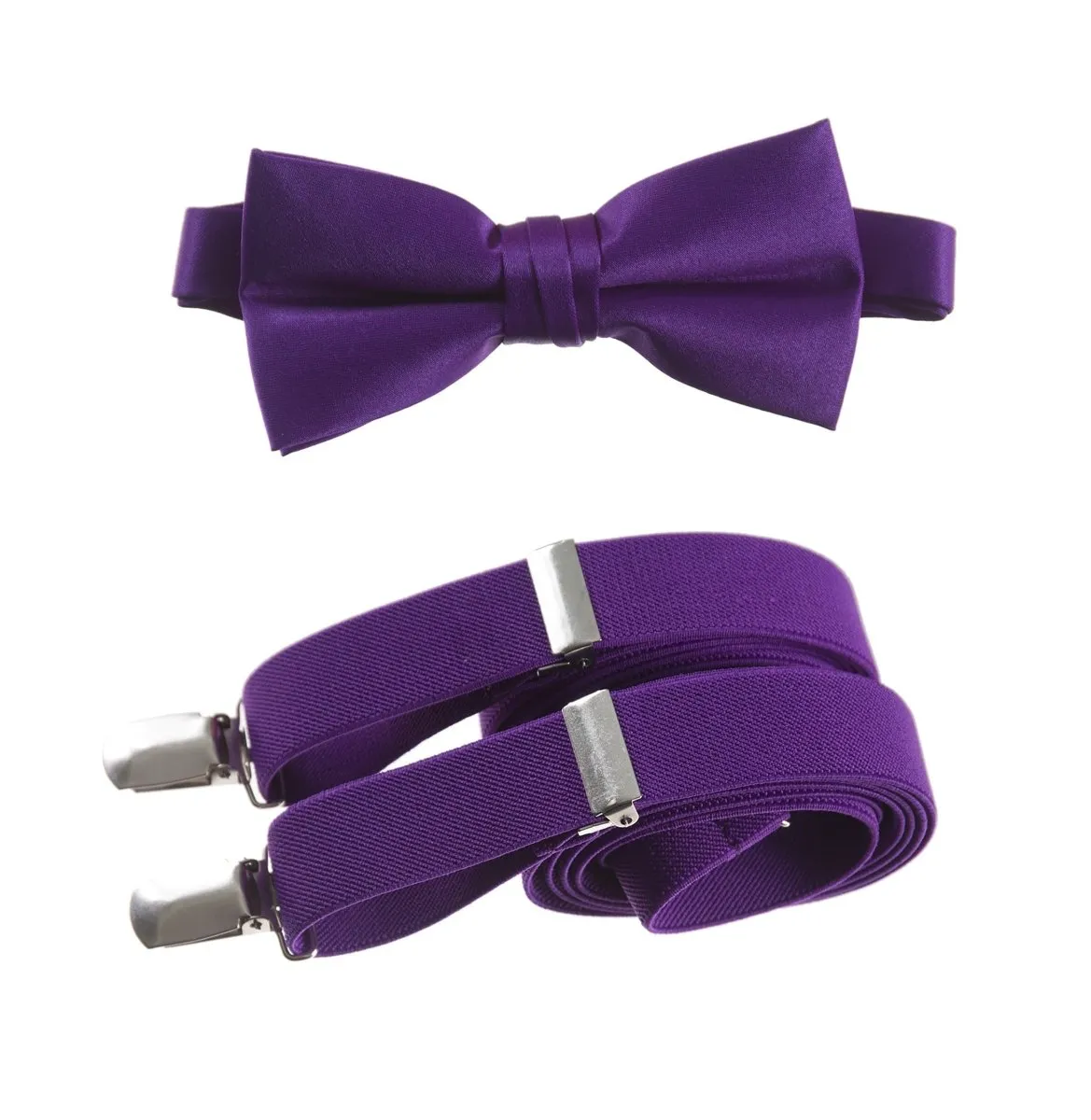 Pre-tied Bow Tie and Adjustable Stretch Suspender Sets